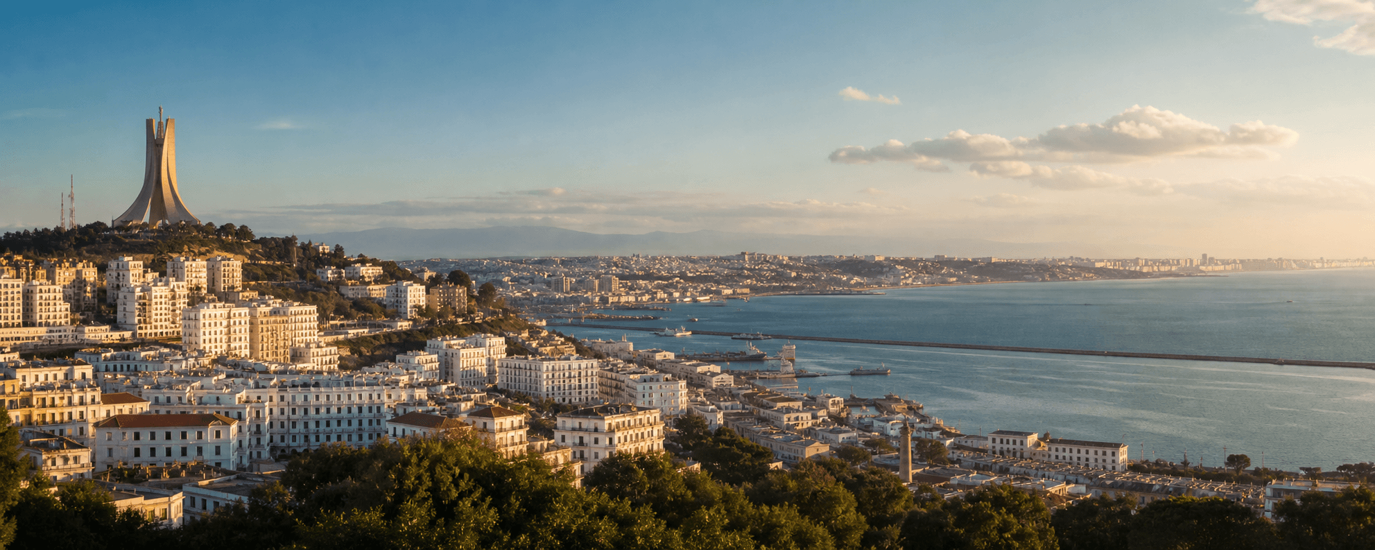 Panoramic view of Algiers